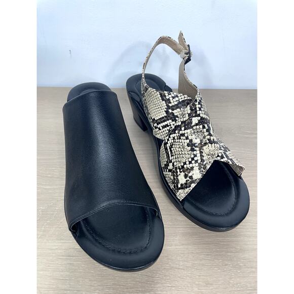 SoleyJane Sydney Heels Adelaide Snake & Sydney black 10 - Picture 6 of 11